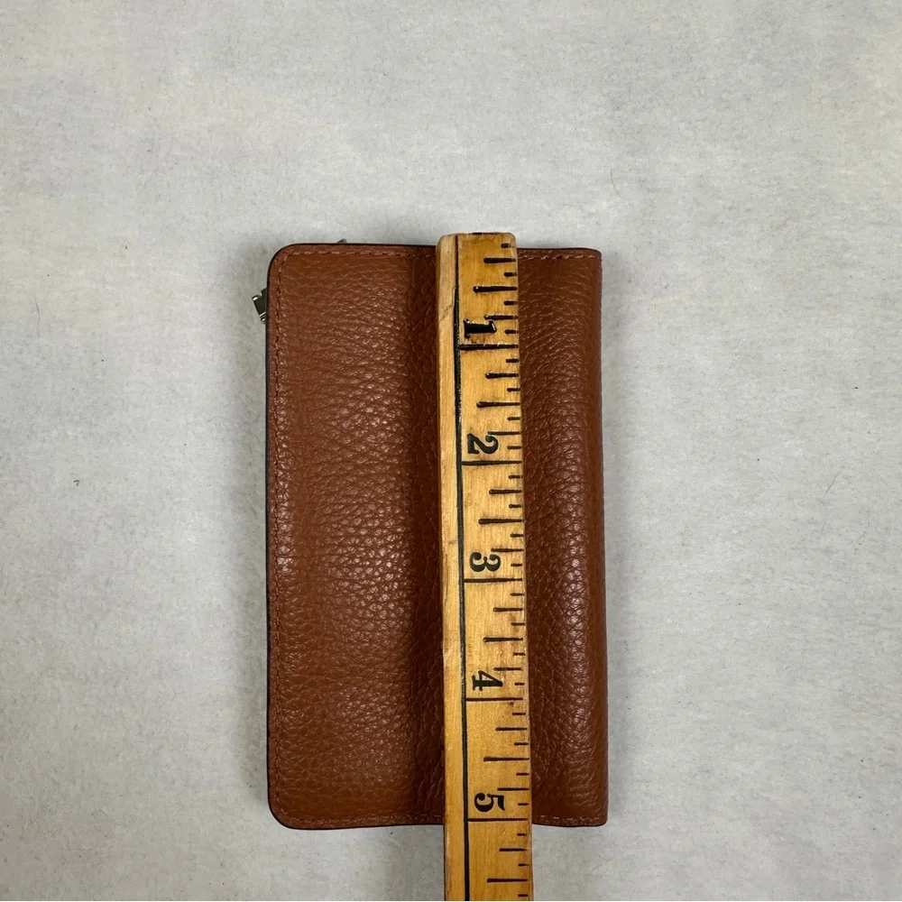 Kate‎ Spade Leila small slim bifold wallet Brown Leather